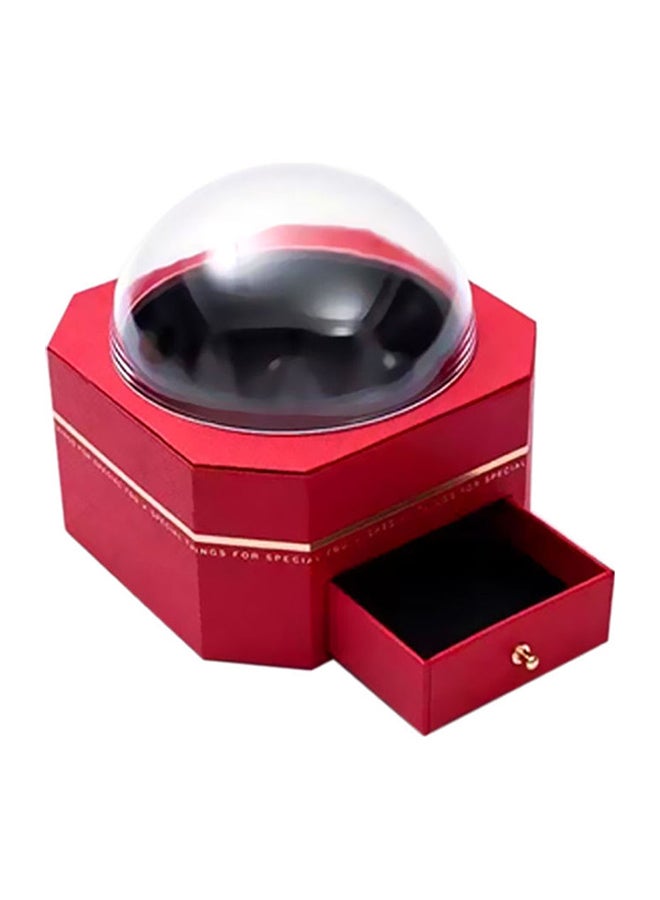 Creative Gift Box With Acrylic Lid Red - Image 2