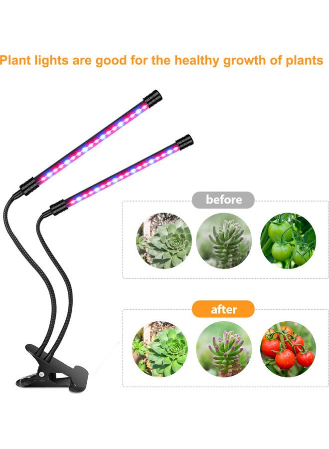 ماركة غير محددة 4 Heads LED Grow Light with 4/8/12H Timer 5 Brightness Levels Black 33.00x8.50x12.50cm  - Image 5
