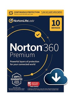 360 Premium (10-Device) (1-Year Subscription with Auto Renewal) - Android, Mac, Windows, iOS [Digital] Yellow