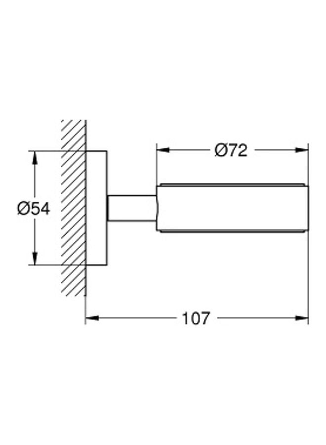 جروهي حامل صابون سيليكشن فضي/أبيض 54x107مم - Image 2