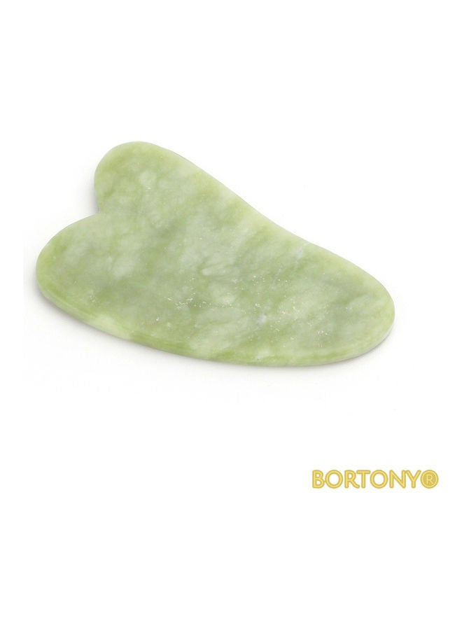 بورتوني طقم بكرة دوّارة من حجر اليشم مع أداة تدليك الوجه جوا شا. أخضر 14x4.5سم - Image 3