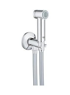 Sena Trigger Spray 35 Wall Holder Set With Self-Closing Angle Valve Chrome 126x86cm