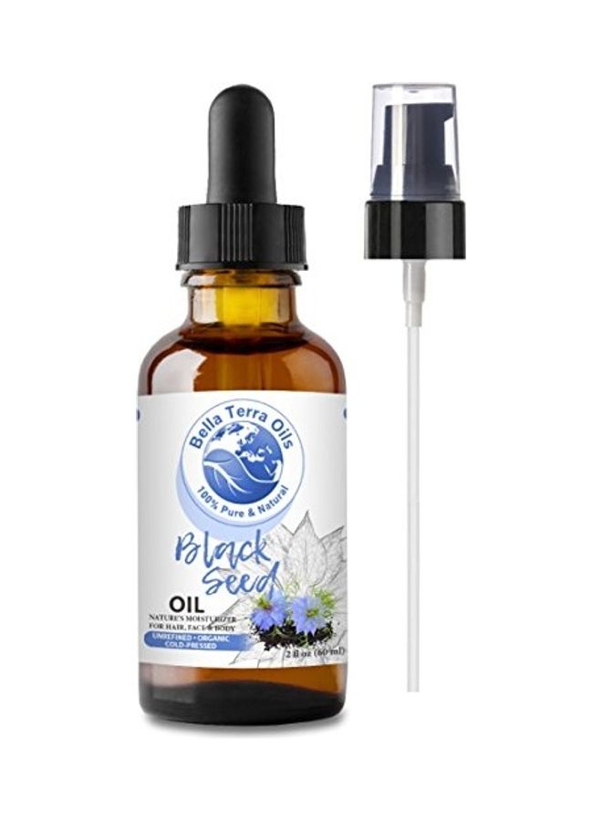 بيلا تيرا أويلز زيت الحبة السوداء العضوي البكر المضغوط على البارد للشعر والبشرة والأظافر وعلامات التمدد - Image 1