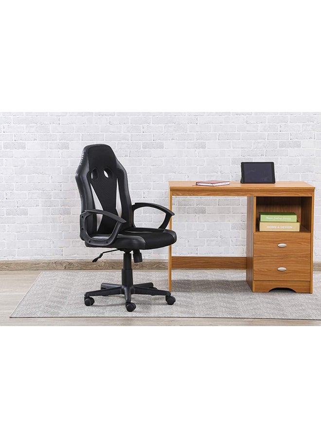 Pan Home Tozzby Gaming Chair Black/Silver 60x55x110cm - Image 1