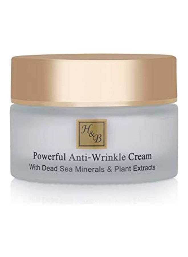 H & B HEALTH & BEAUTY DEAD SEA MINERALS - Powerful Anti-Wrinkle Cream Anti-aging Face Moisturizer Multicolour 50ml - Image 1