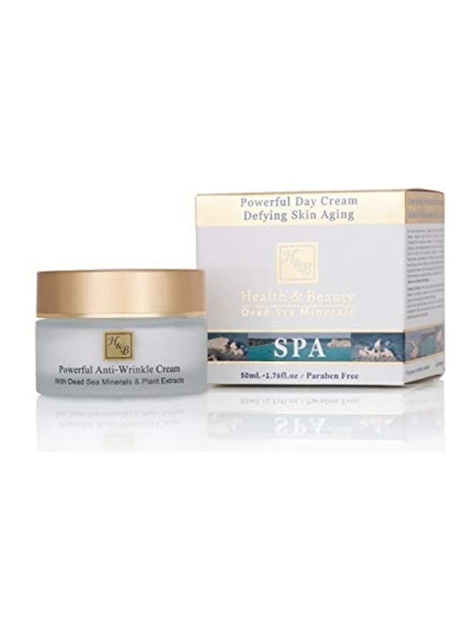 H & B HEALTH & BEAUTY DEAD SEA MINERALS - Powerful Anti-Wrinkle Cream Anti-aging Face Moisturizer Multicolour 50ml - Image 1
