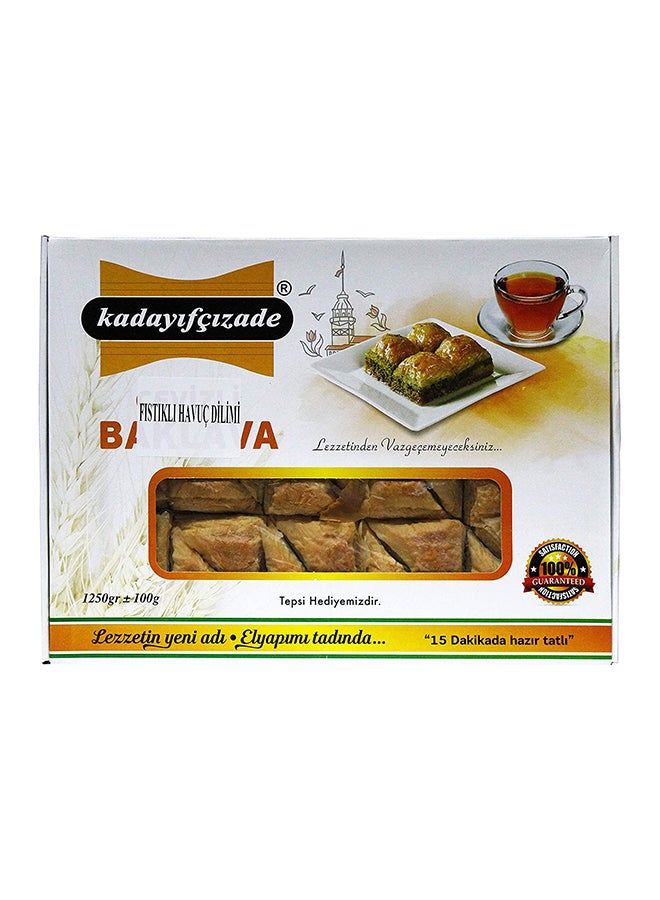 kadayifcizade - Arabic Sweets Baklava/ Baklawa With Pistachio Filling Burma Recipe 1350grams - Image 1