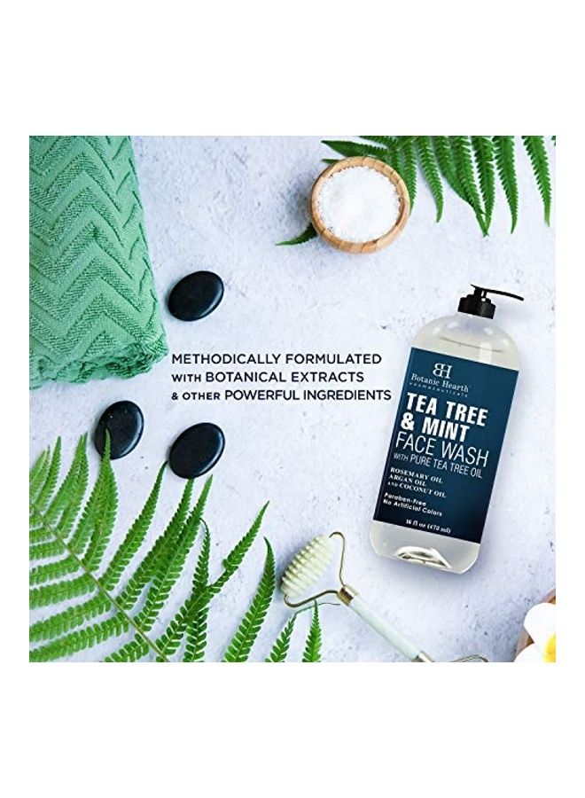 بوتانيك هيرث غسول للوجه بخلاصة شجرة الشاي والنعناع شفاف - Image 3