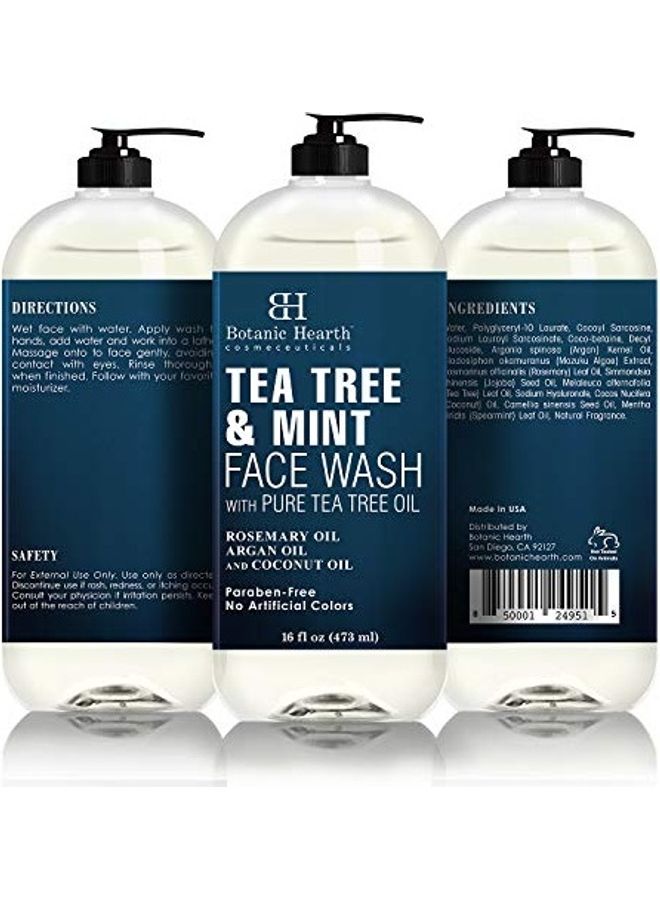 بوتانيك هيرث غسول للوجه بخلاصة شجرة الشاي والنعناع شفاف - Image 5