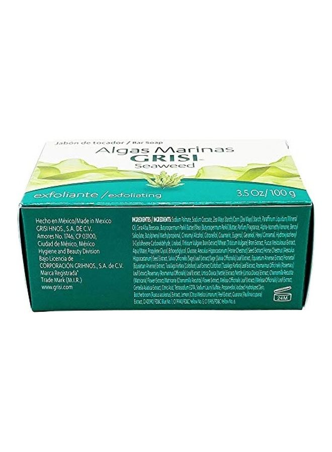 جريسي Seaweed Algas Marina Bar Soap Green 125grams - Image 3