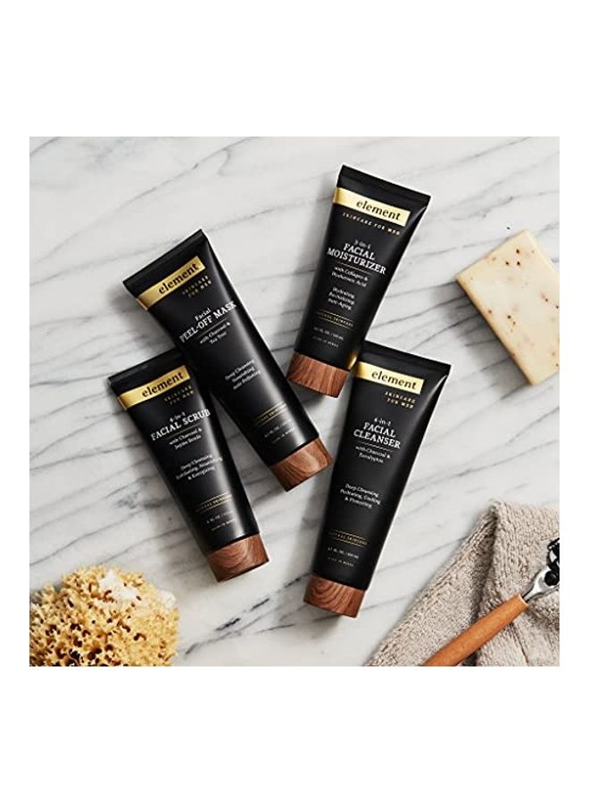 أزور كوزمتيكس 4 In 1 Facial Scrub With  Charcoal & Jojoba Beads White 175ml - Image 3