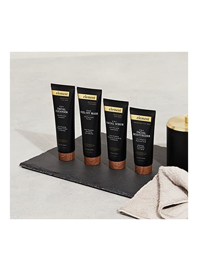 أزور كوزمتيكس 4 In 1 Facial Scrub With  Charcoal & Jojoba Beads White 175ml - Image 5