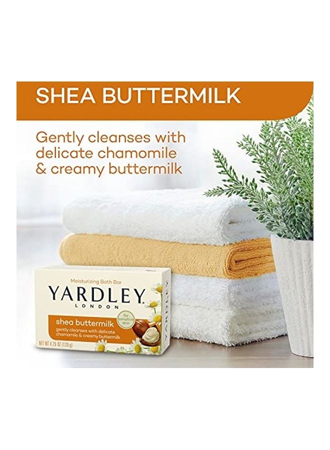 ياردلي قالب استحمام مرطب طبيعي بزبدة الشيا للبشرة الحساسة بيج 120جرام - Image 3