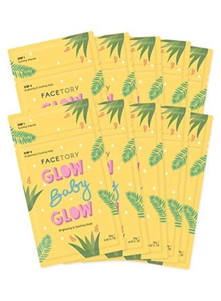 Pack Of 10 Glow Baby Glow Brightening Sheet Mask Clear 26grams - v1630307756/N50551141A_1