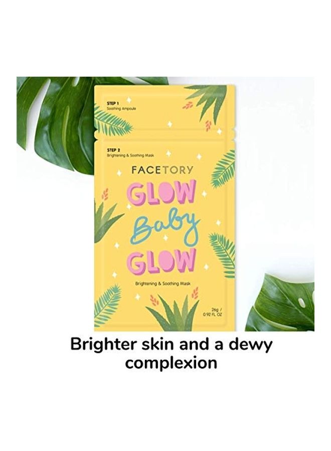 Pack Of 10 Glow Baby Glow Brightening Sheet Mask Clear 26grams