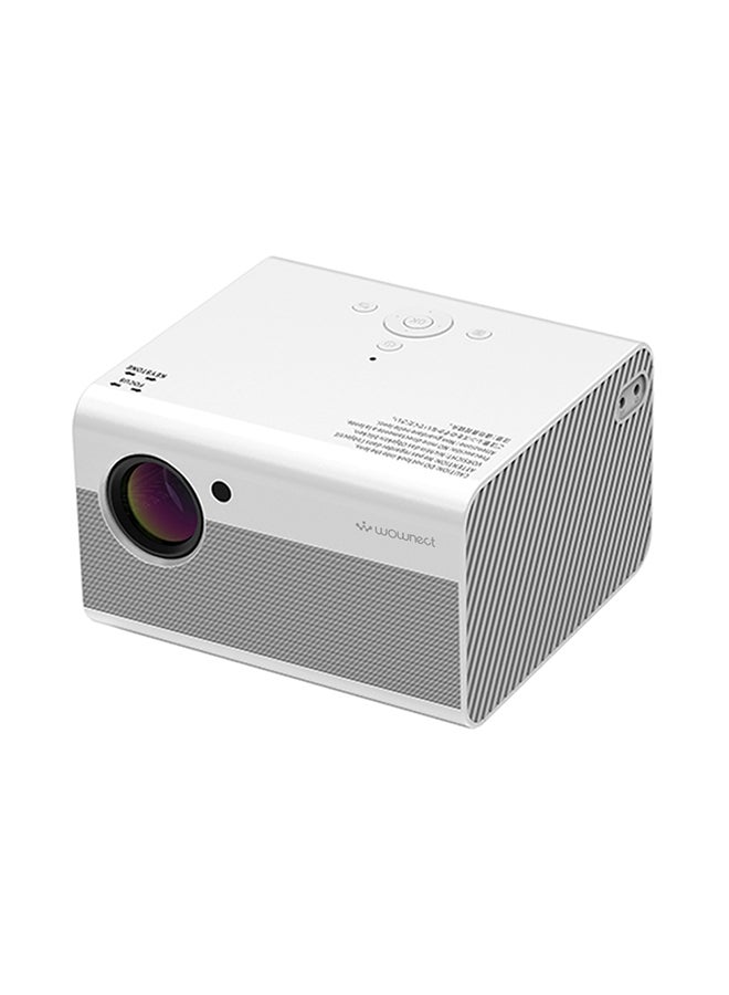 Wownect 4500 Lumens/Ideal Screen Size Upto 200 Inch For Small/Big Room Native Res 1080P/Full Hd Home Theater Gaming Portable Projectors Compatible With Hdmi, Usb, Av PROJ-WO-56-W White - Image 3