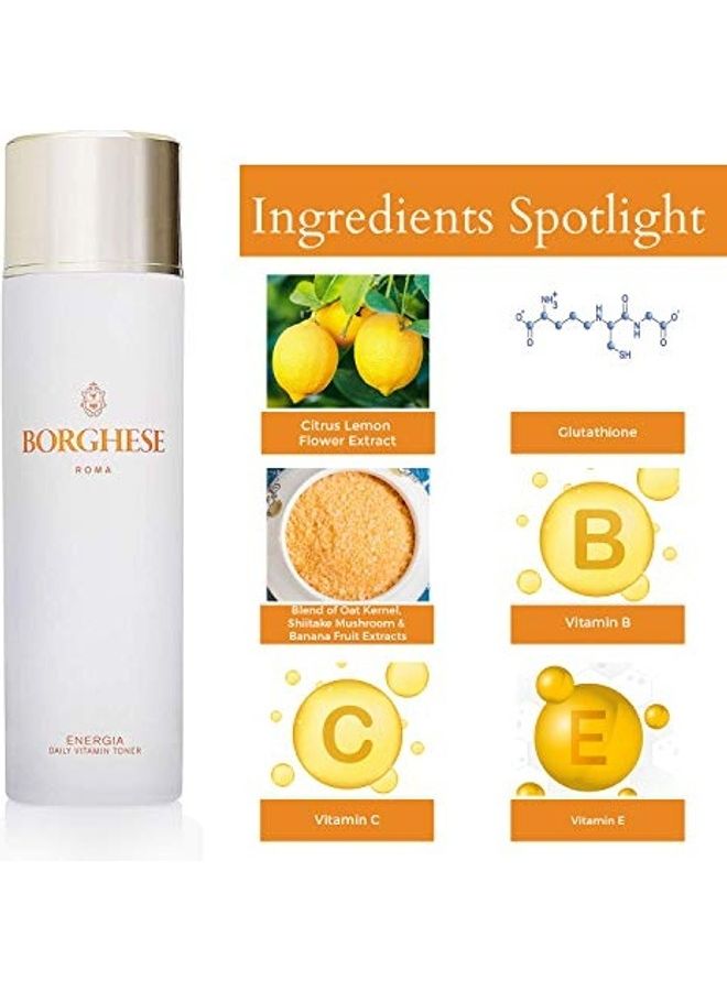 بورغيزي تونر إنرجيا غني بالفيتامينات للاستخدام اليومي شفاف - Image 4