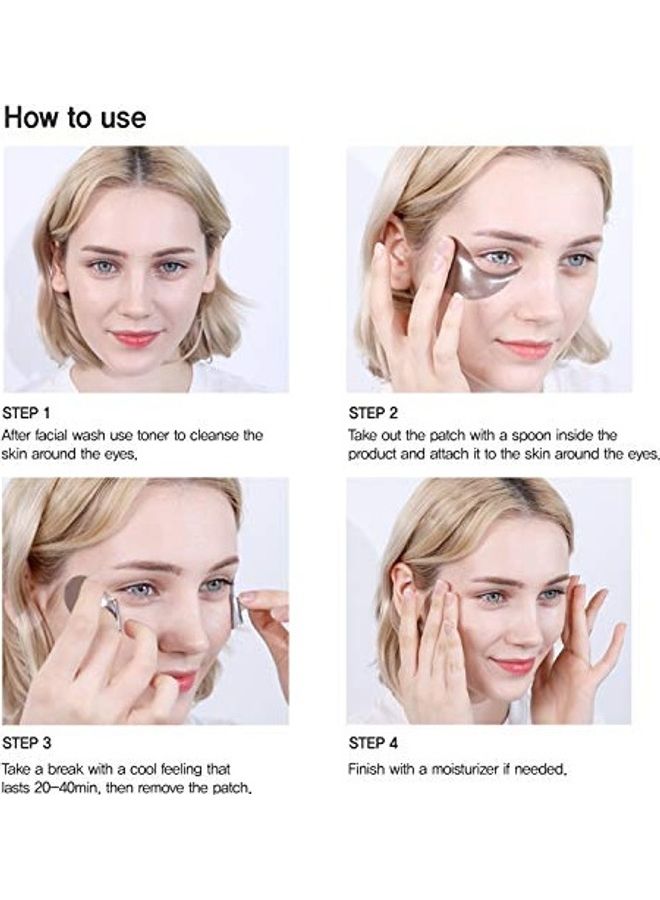 ميزون رقعة فاخرة تحت العين وأقنعة للعين عبوة من 60 قطعة - Image 4