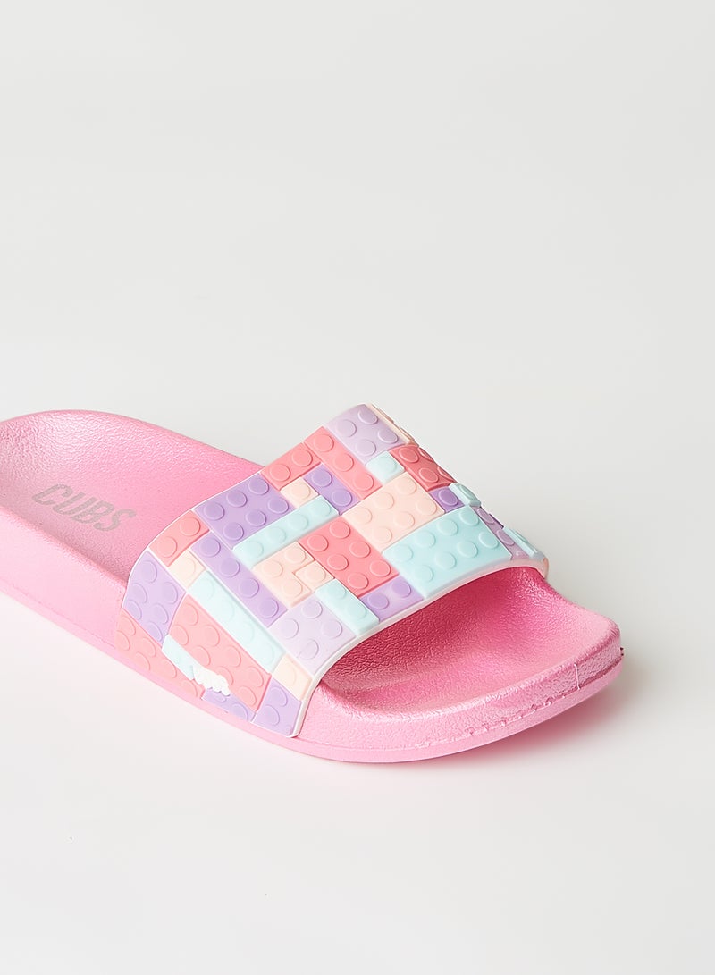 CUBS - Teen Lego Slides Pink - Image 1