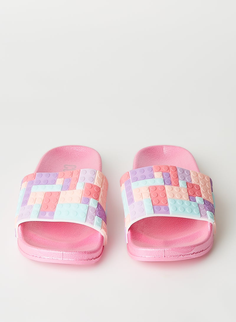 CUBS - Teen Lego Slides Pink - Image 1