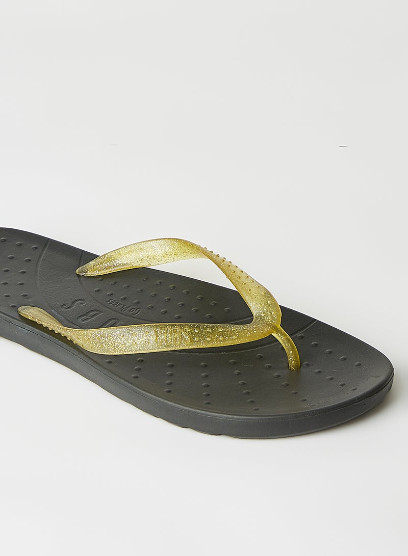 CUBS - Shimmer Flip Flops Black - Image 1