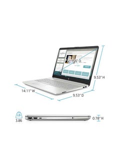 HP Notebook 15-dw3005wm (Upgraded Version) Laptop With 15.6-Inch Full HD Display, Core i5-1135G7 Processer/8GB RAM/512GB SSD/Intel Iris Xe Graphics/Windows 10 /International Version English/Arabic Silver  - Image 4