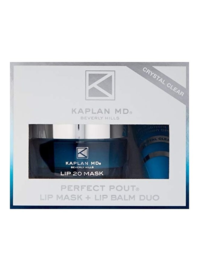 KAPLAN MD Perfect Pout Lip Mask And Lip Balm Duo Kit Clear - Image 1