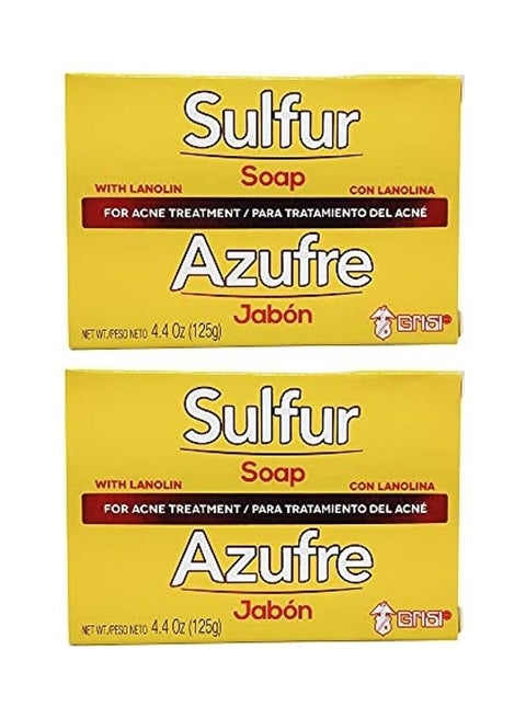 2-Pack Bio Sulfur Soap Set with Lanolin Yellow