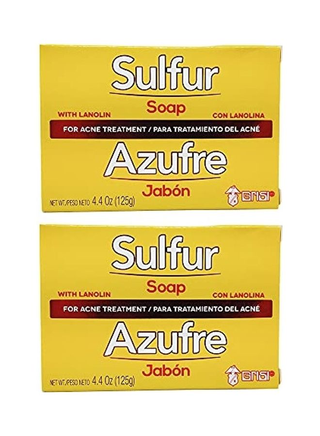 2-Pack Bio Sulfur Soap Set with Lanolin Yellow