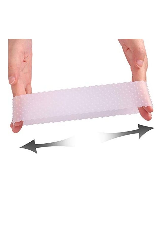 MapofBeauty 2-Piece Non Slip Silicone Wig Grip Band White 2x1.4x1.2inch - Image 2