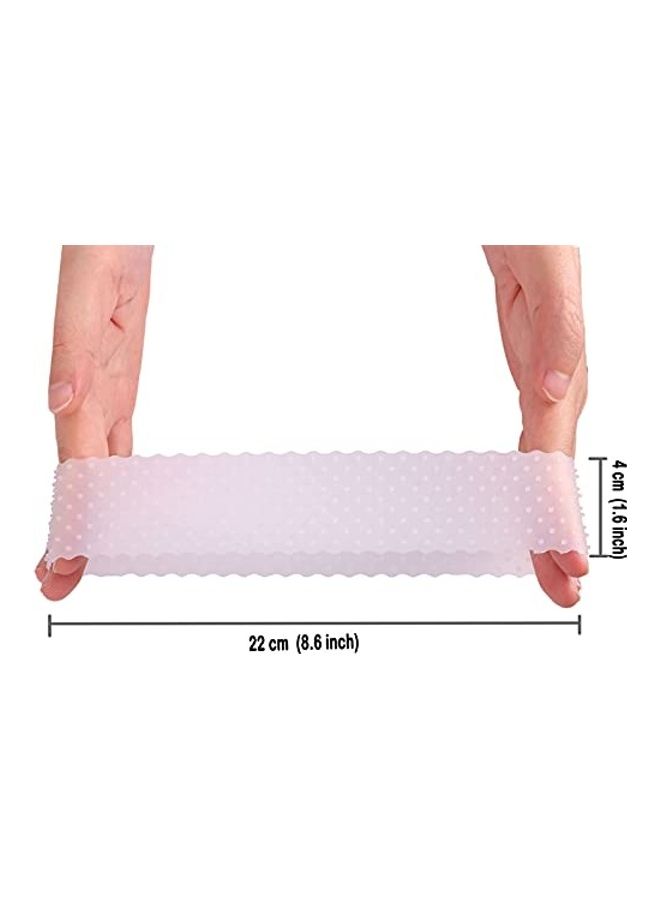 MapofBeauty 2-Piece Non Slip Silicone Wig Grip Band White 2x1.4x1.2inch - Image 3