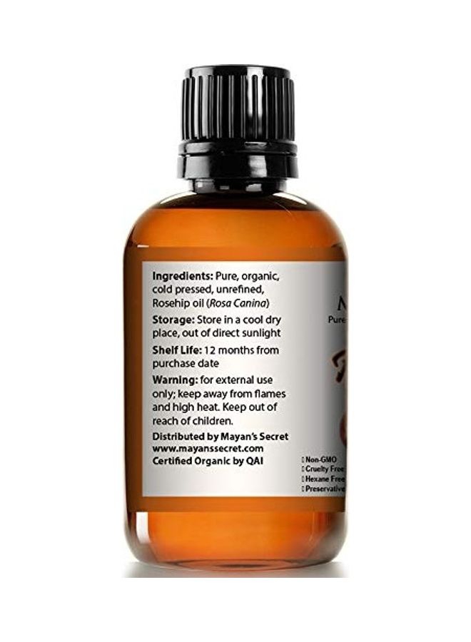 Mayan's Secret Cold Pressed Unrefined Rosehip Seed Oil Clear 118ml  - Image 2