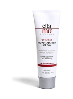 UV Sheer Broad-Spectrum SPF 50-Plus Facial Sunscreen with Zinc Oxide White