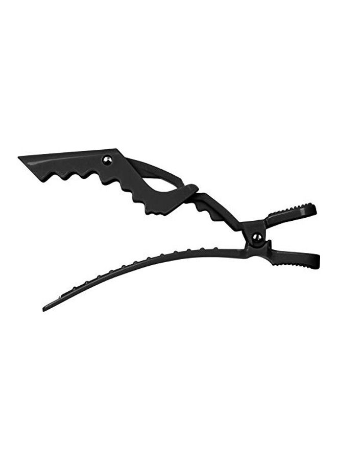 كالا مجموعة من مشابك للشعر بتصميم تمساح مكونة من 4 قطع أسود 3x2x2بوصة - Image 3