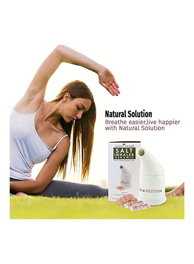 Natural Solution - Pink Himalayan Salt Inhaler With 2 Refills Multicolour 6.7X2.95X2.95inch - Image 1