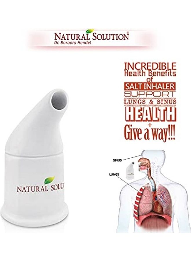 Natural Solution - Pink Himalayan Salt Inhaler With 2 Refills Multicolour 6.7X2.95X2.95inch - Image 1