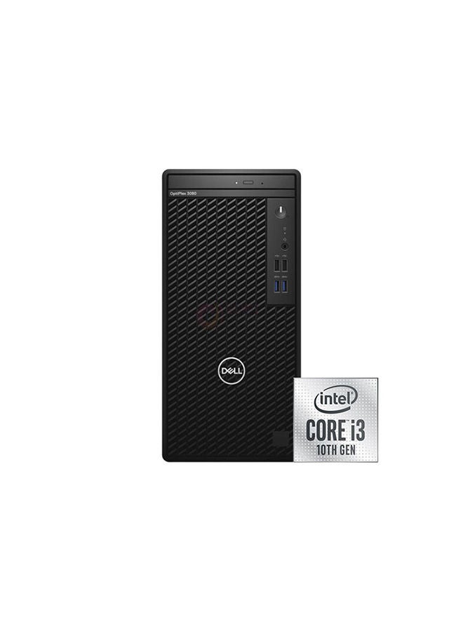 DELL - Optiplex 3080 Tower Desktop, Intel Core I3 10100 Processor/16Gb Ram/1Tb Hdd + 256Gb Ssd/Integrated Graphics/Windows 10/International Version Black - Image 1