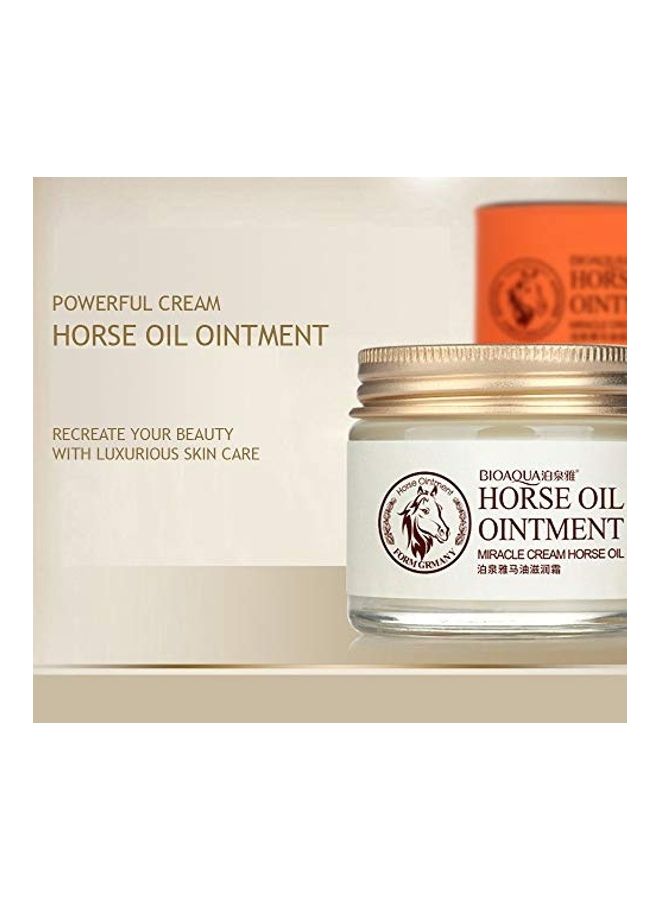 BIOAQUA - Horse Miracle Cream Oil Ointment White 70grams - Image 1