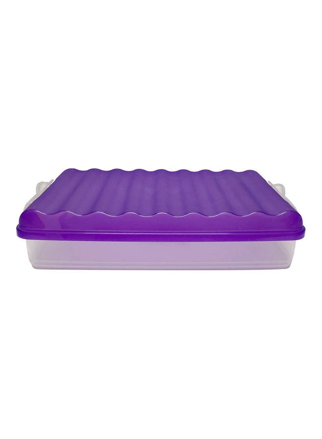 RIVAL Flat Fridge Box Purple/Clear 25 x 17 x 4cm - Image 2