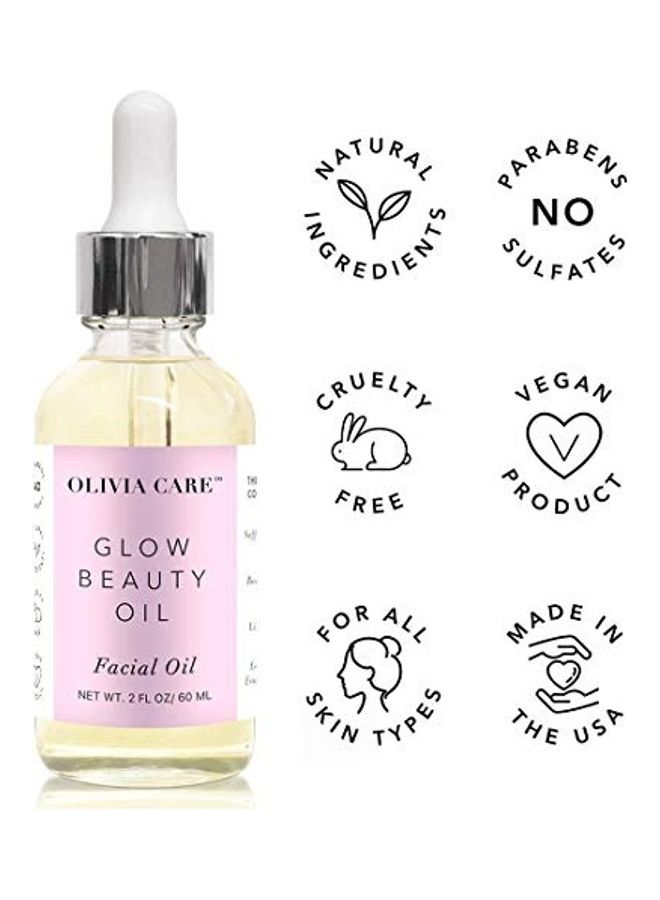 Olivia Care Glow Beauty Facial Oil Clear 60ml - Image 2