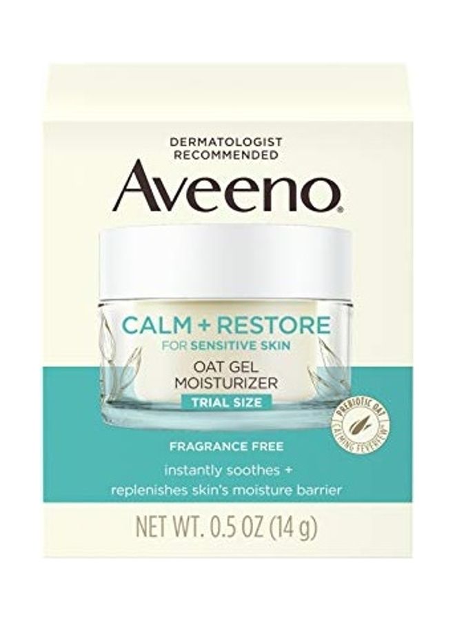 Aveeno Calm and Restore Oat Gel Facial Moisturizer for Sensitive Skin White - Image 1