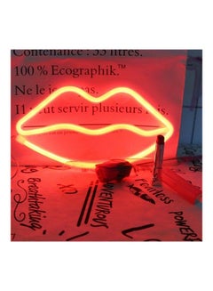 Salla Lips Neon LED Light Red 26x14cm  - Image 3