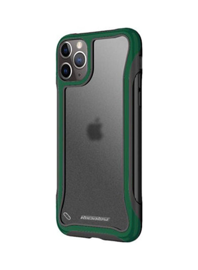 ROCKROSE TPU + Matt Back Anti Shock Case
 For iPhone 11 Pro Max Black-Green - Image 1