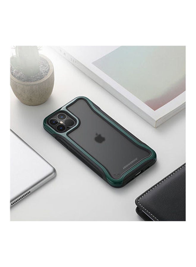 ROCKROSE TPU + Matt Back Anti Shock Case
 For iPhone 12 & 12 Pro Black-Green