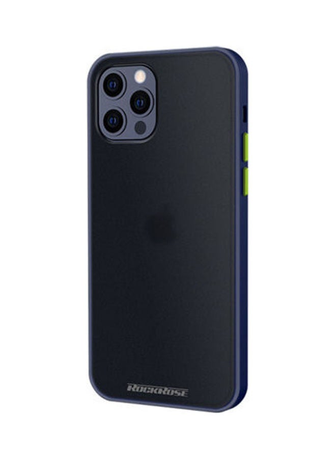 ROCKROSE TPU + Matt Back Case
 For iPhone 12 Pro Max Blue