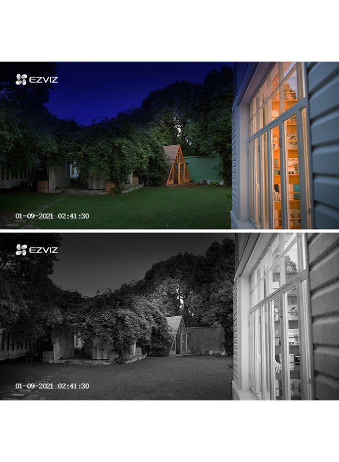 EZVIZ - Ezviz BC1-B1 Wireless Home Security Camera With 365 Days Battery Life White - Image 1