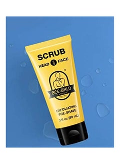 Bee Bald Exfoliating Pre-Shave Scrub Clear  - Image 3