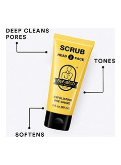 Bee Bald Exfoliating Pre-Shave Scrub Clear  - Image 4