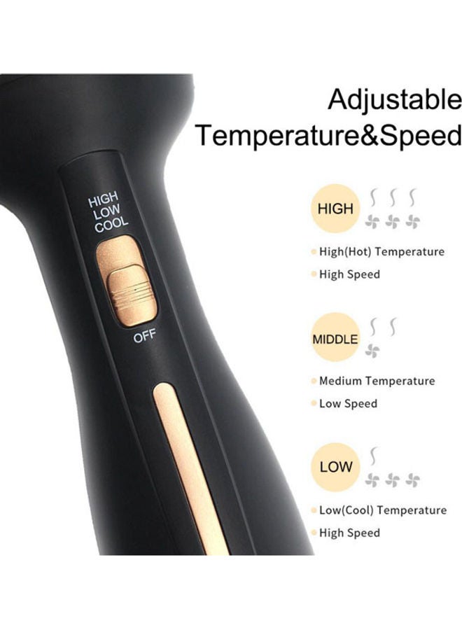 Arabest Professional 4 In 1 Hair Curler And Straightener Comb Black/Brown 34.6cm - Image 2