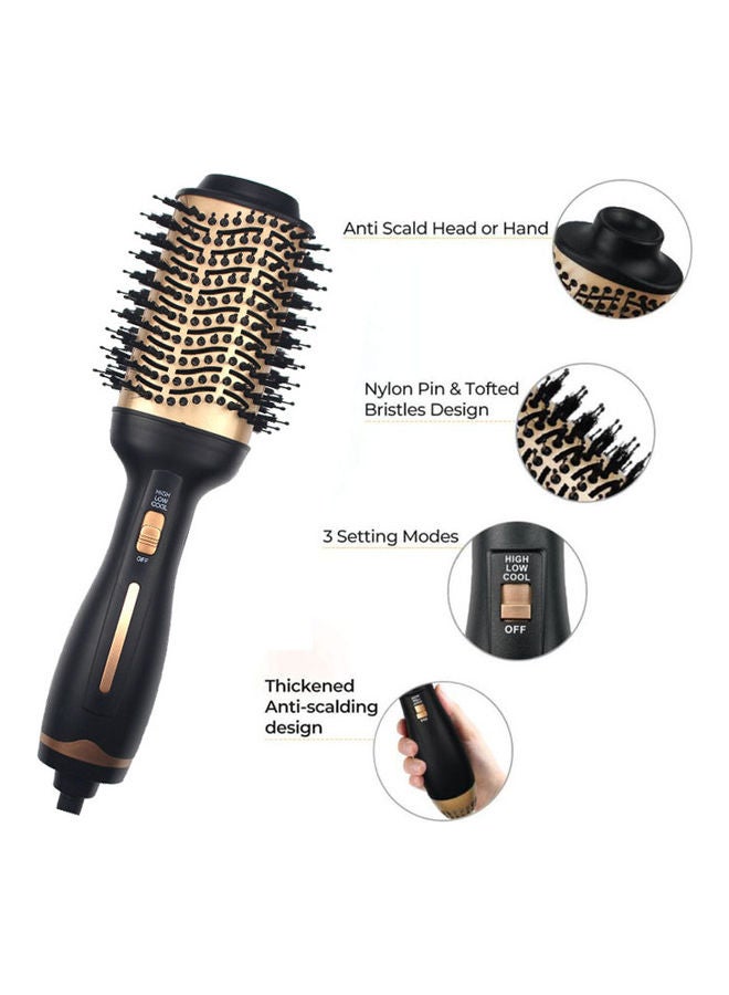 Arabest Professional 4 In 1 Hair Curler And Straightener Comb Black/Brown 34.6cm - Image 3